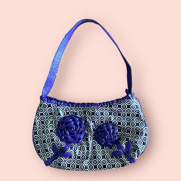 Vera Bradley vinyl frills purple bag - Picture 1 of 5